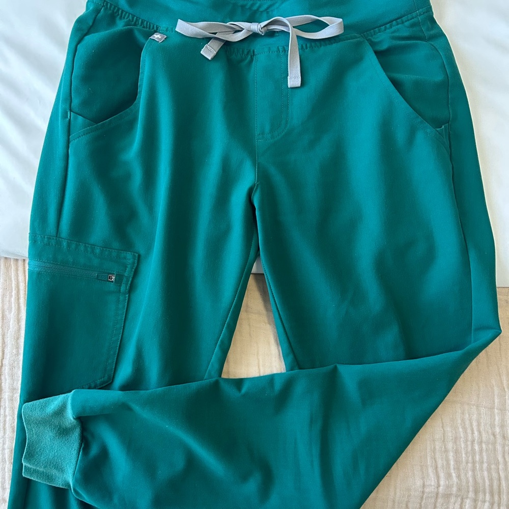 HUNTER GREEN high waisted Zamora joggers XS